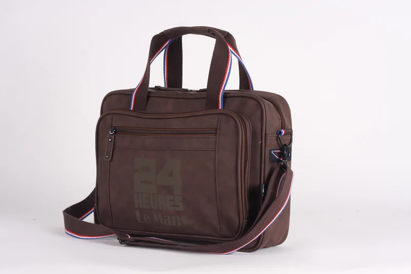 Sacoche Ordinateur 24H - Effet Nubuc - Élégante et Pratique 39 x 28 x 9 cm - CENTENAIRE