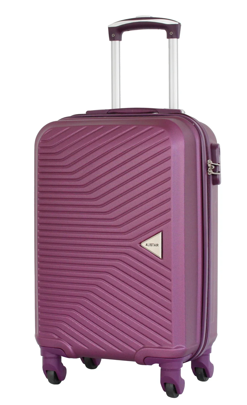 Valise cabine S 55 cm Alistair - Collection Iron - 4 roues - ABS ultra résistant - Violet