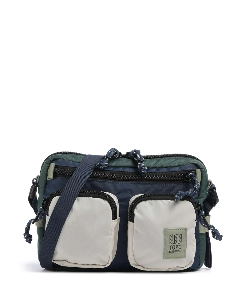 Topo Designs Block Sac bandoulière forest/bone white