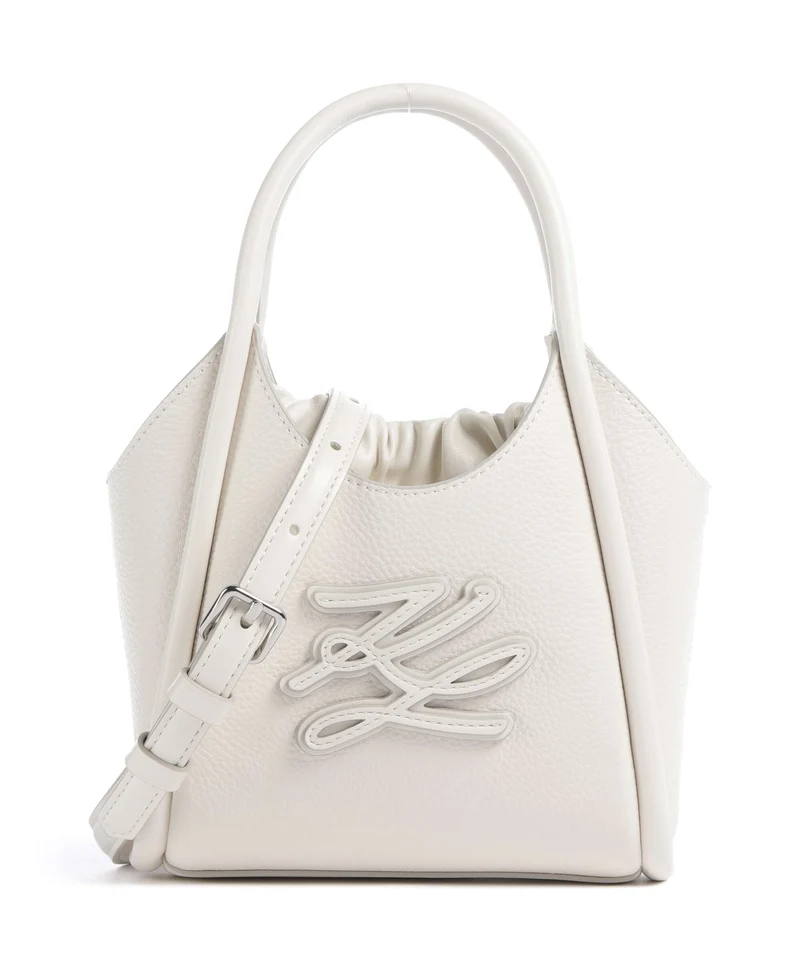 Karl Lagerfeld K/Autograph Mini Sac bandoulière off white