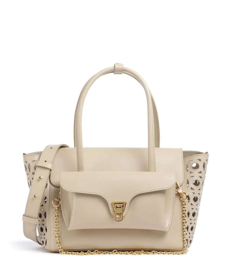 Coccinelle Beat Double Monogram Sac à main sandshell