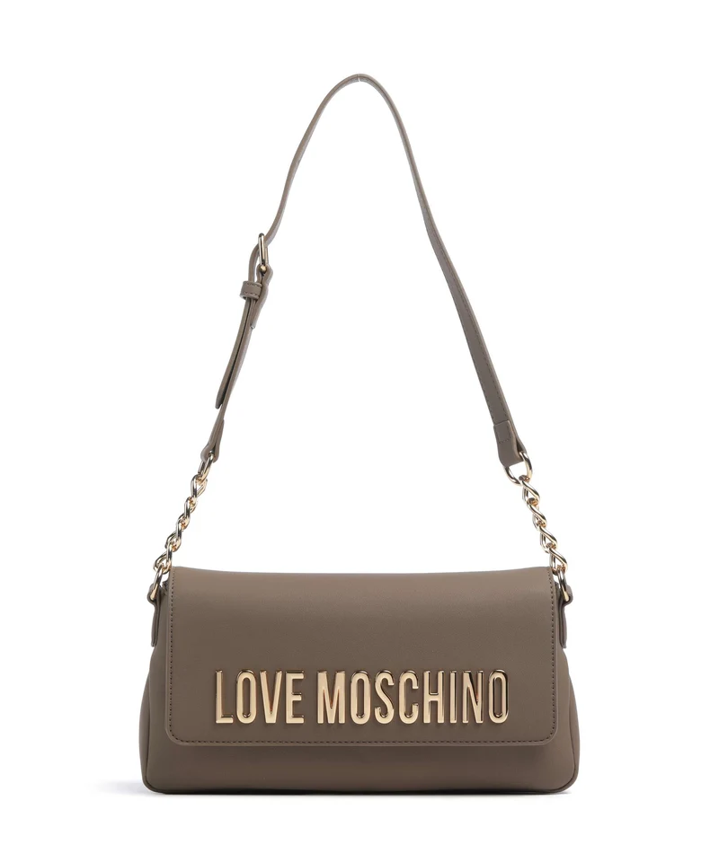 Love Moschino Bold Love Sac porté épaule fango