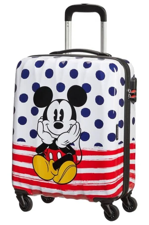 MALETA CABINA 55CM MICKEY BLUE DOTS DISNEY LEGENDS DE AMERICAN TOURISTER