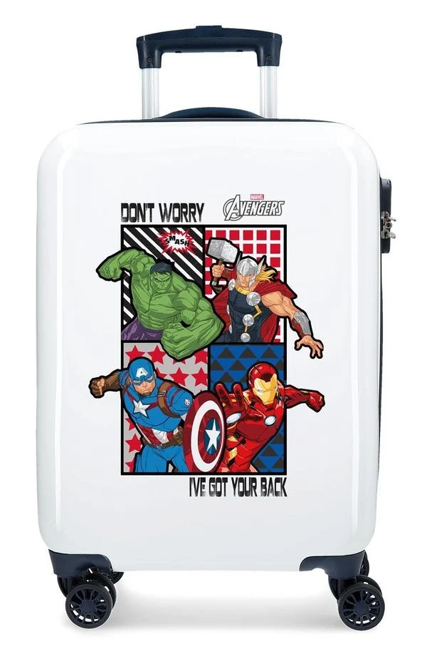 MALETA CABINA ALL AVENGERS BLANCO