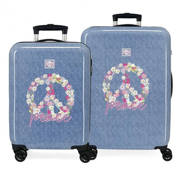 Juego de maletas Roll Road Peace 55 - 68 cm