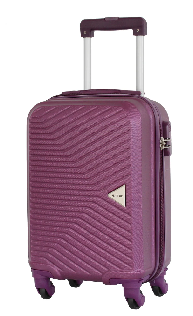 Valise cabine XS Alistair - Collection Iron - 4 roues - ABS ultra résistant - Violet