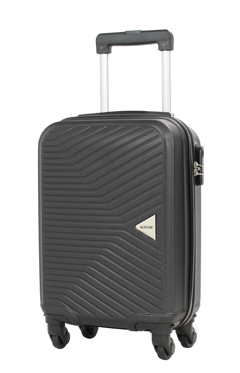 Valise cabine XS Alistair - Collection Iron - 4 roues - ABS ultra résistant - Noir