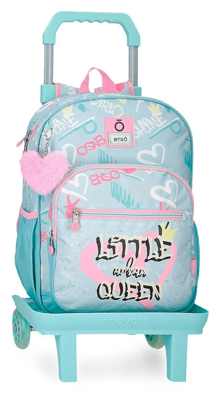 97124T1 MOCHILA ADAP. 38CM. C/CARRO. ENSO LITTLE URBAN QUEEN