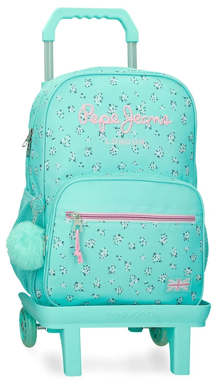 60422V2 MOCHILA ADAP. 40CM. C/CARRO. PJL NORA TURQUESA