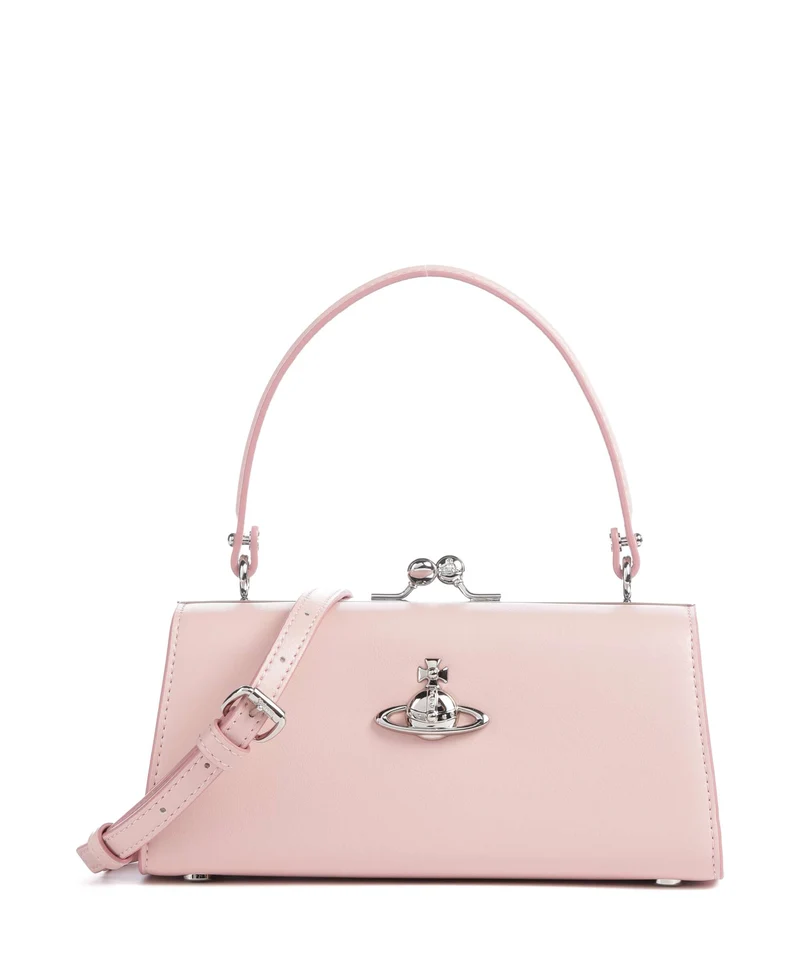 Vivienne Westwood Doll Frame Smooth XL Sac à main pastel pink
