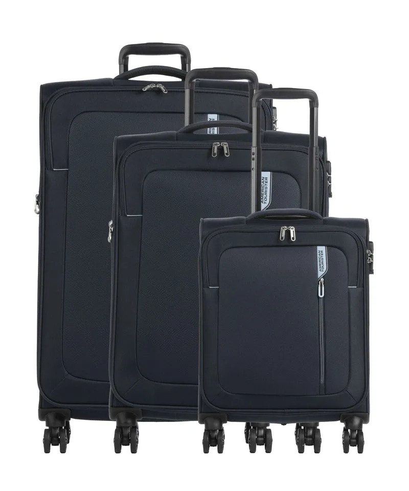American Tourister Nitestream Set de valise (4 roues) navy/blue