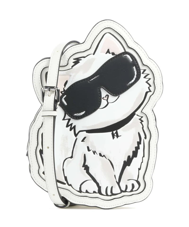 Karl Lagerfeld Ikon Choupette Sac bandoulière off white