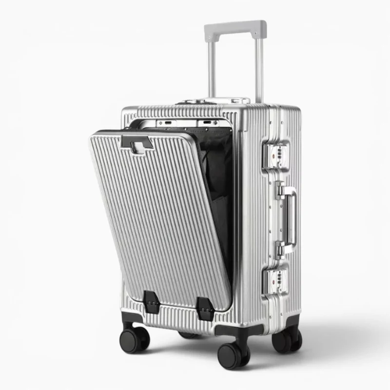 Valise Cabine Rigide Style Aluminium - Belmi