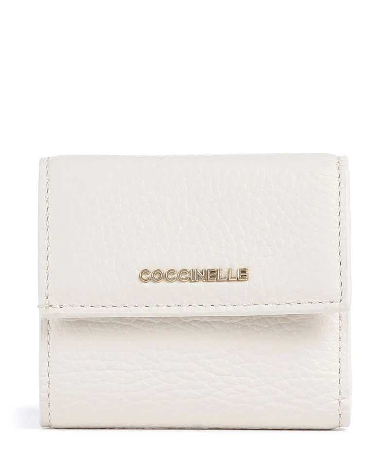 Coccinelle Metallic Soft Portefeuille pearl