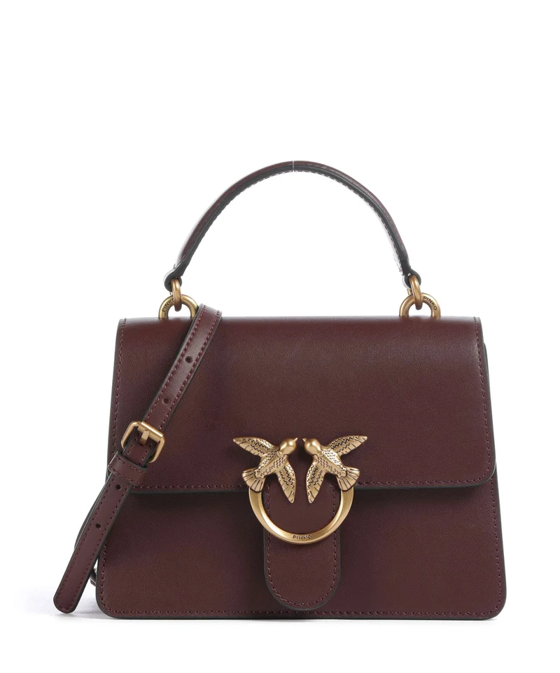 Pinko Love One Mini Sac à main burgundy wine/antique gold