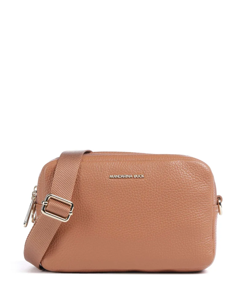 Mandarina Duck Mellow Leather Sac bandoulière pecan nut