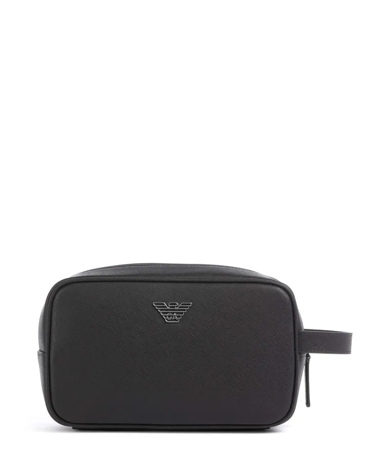 Emporio Armani Saffiano Animation Trousse de toilette ebony