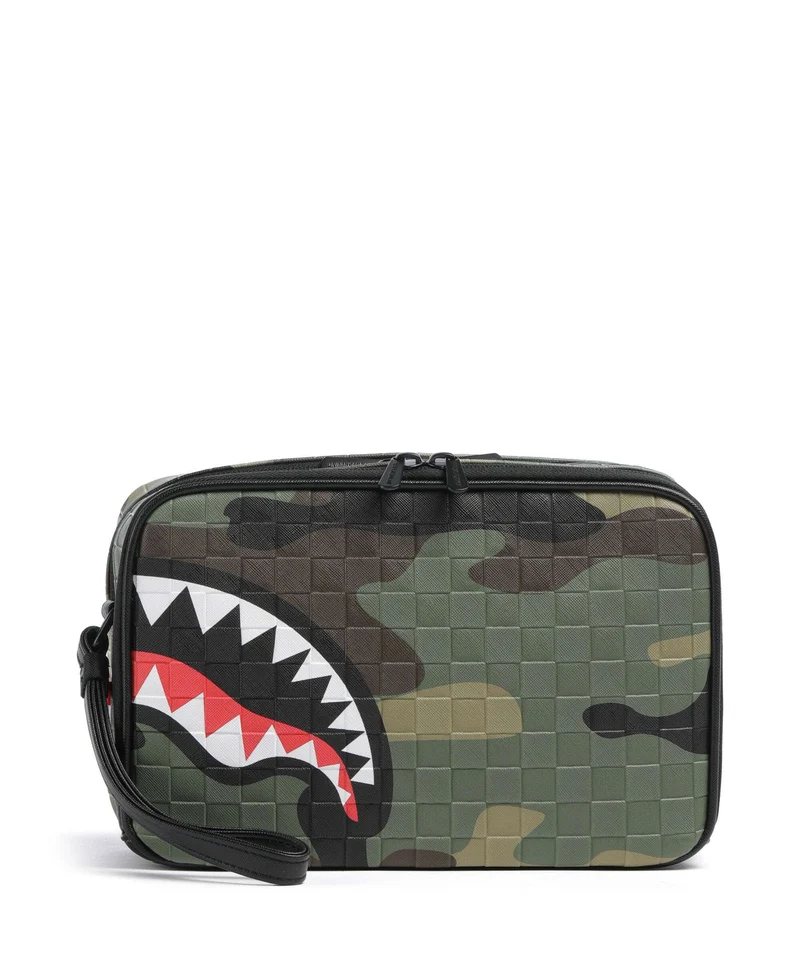 Sprayground Woodland Camo Check Trousse de toilette multicolour