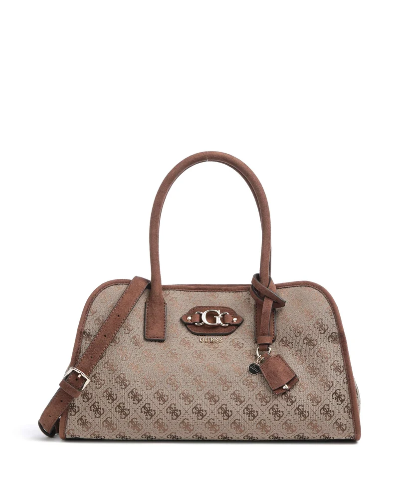 Guess Samantha Girlfriend Sac à main latte logo/brown