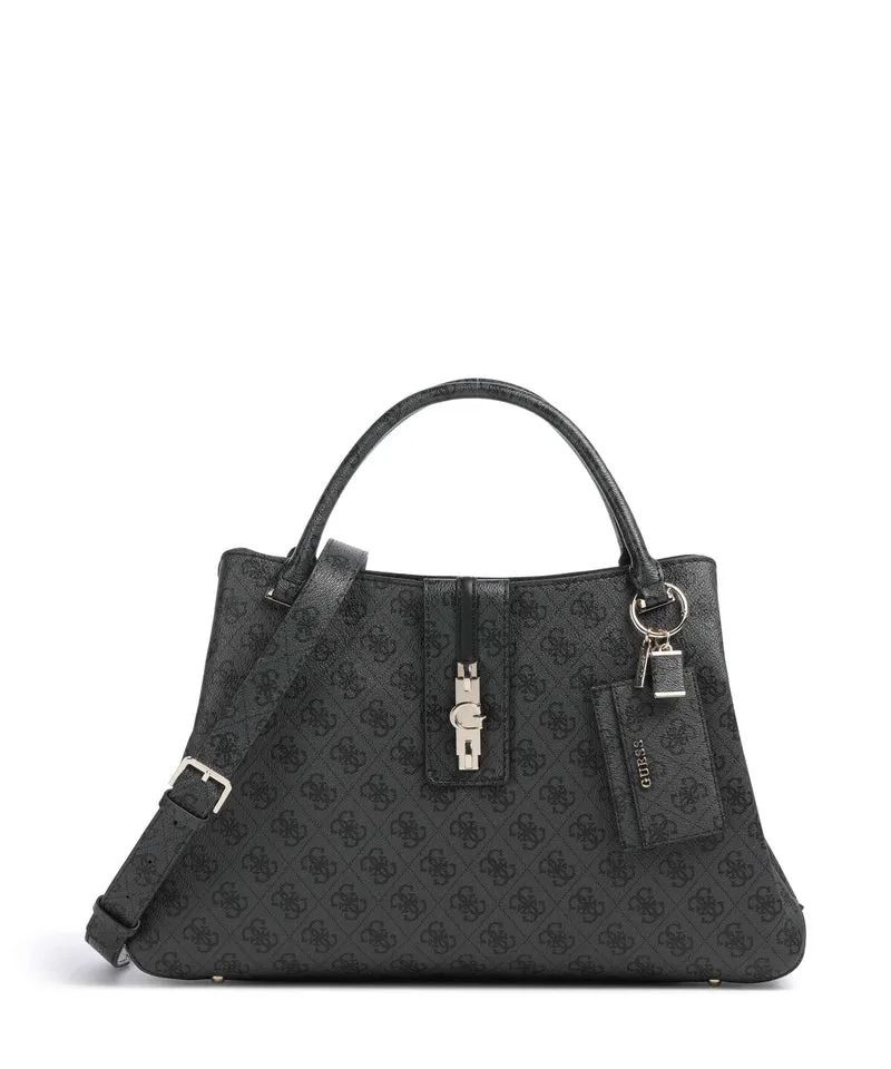 Guess Yvonne Girlfriend Logo Sac à main coal logo