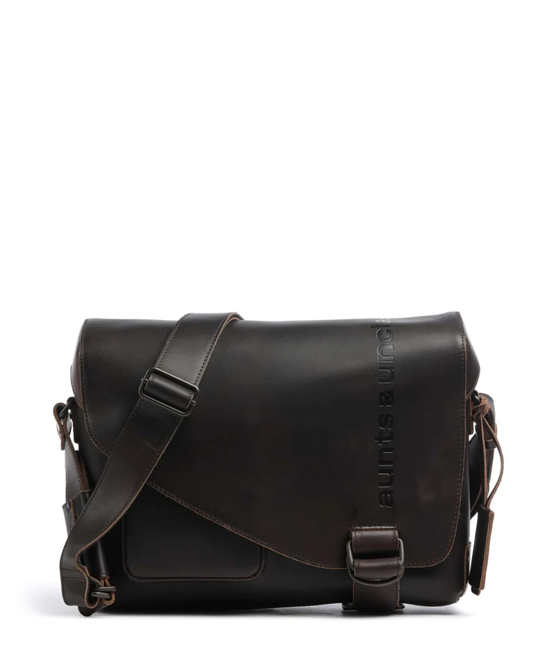 Aunts & Uncles Heritage Judd Sac messager dark brown