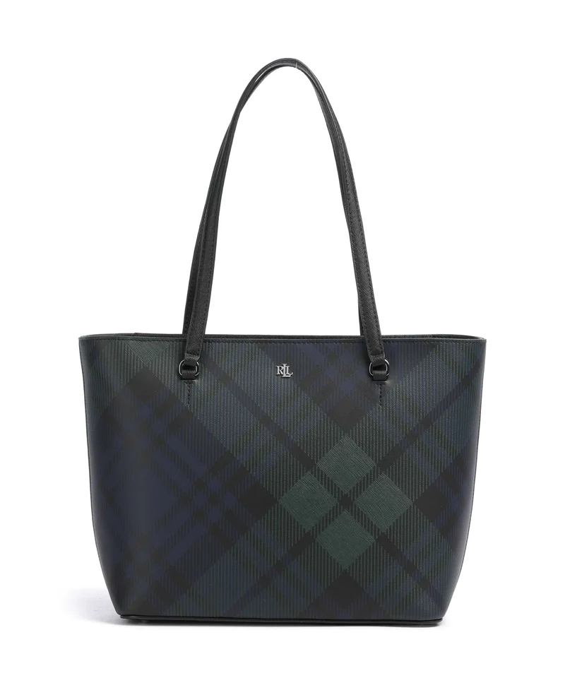Lauren Ralph Lauren Karly Medium Cabas black watch tartan