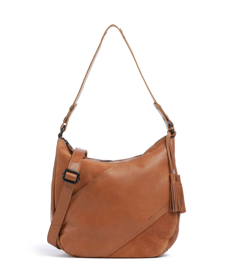 Spikes & Sparrow Suede Mix Natalia Sac fourre-tout brandy