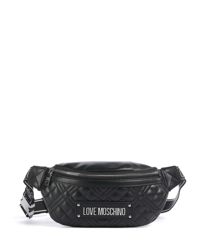 Love Moschino Quilted Sac banane black