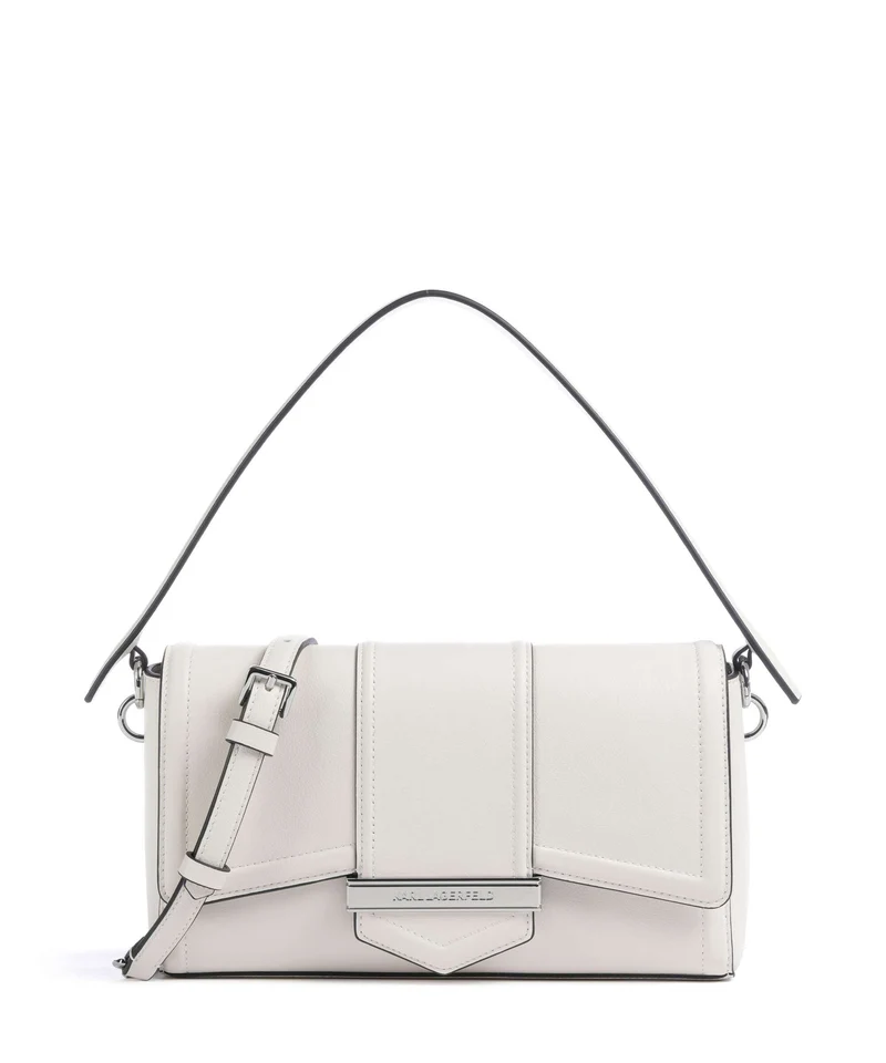 Karl Lagerfeld K/Nova Medium Sac porté épaule off white