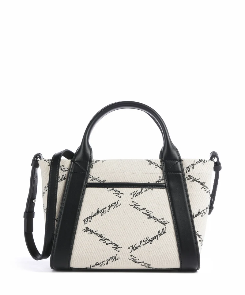 Karl Lagerfeld K/Ville Small Sac à main natural canvas/black
