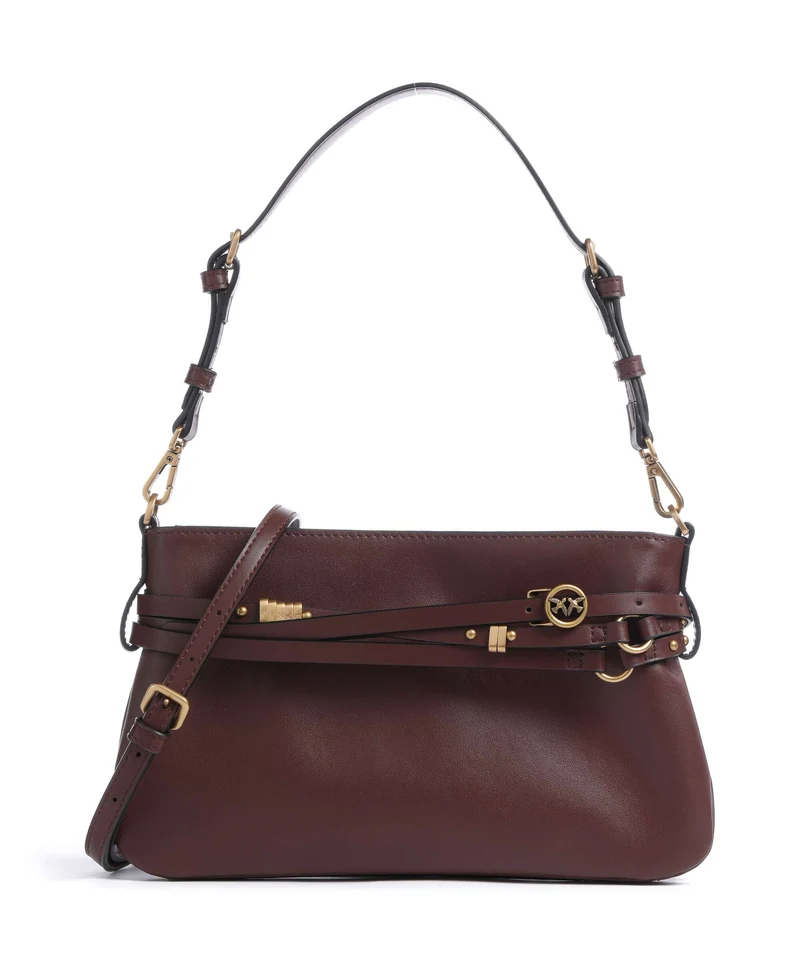 Pinko Belt Mini Sac porté épaule burgundy wine/antique gold