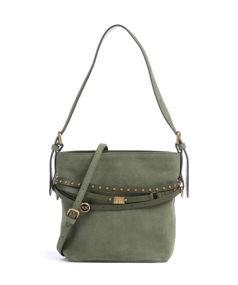Pinko Belt Mini Sac seau oliva capulet/antique gold