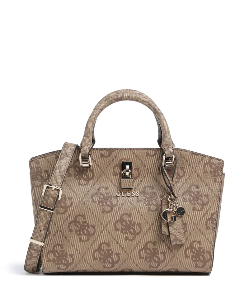 Guess Queensland Big 4G Logo Sac à main latte logo