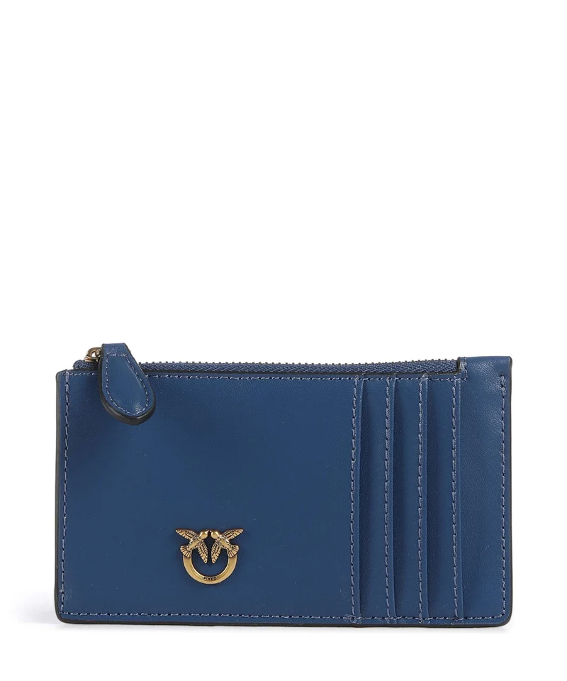 Pinko Airone Étui à cartes crédit vero blu marino/antique gold