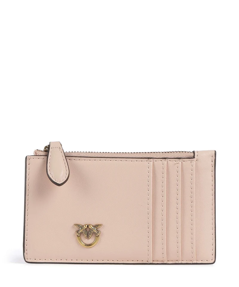 Pinko Airone Étui à cartes crédit rosa cammeo/antique gold