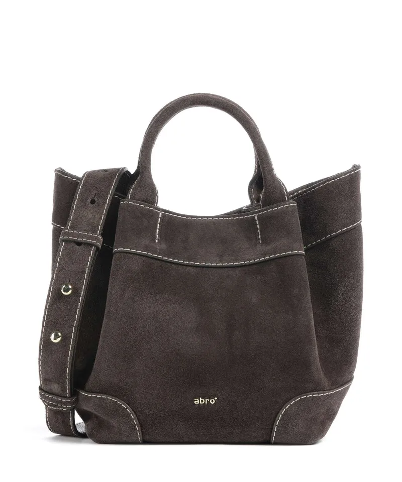 Abro Suede Essential Small Sac à main dark brown