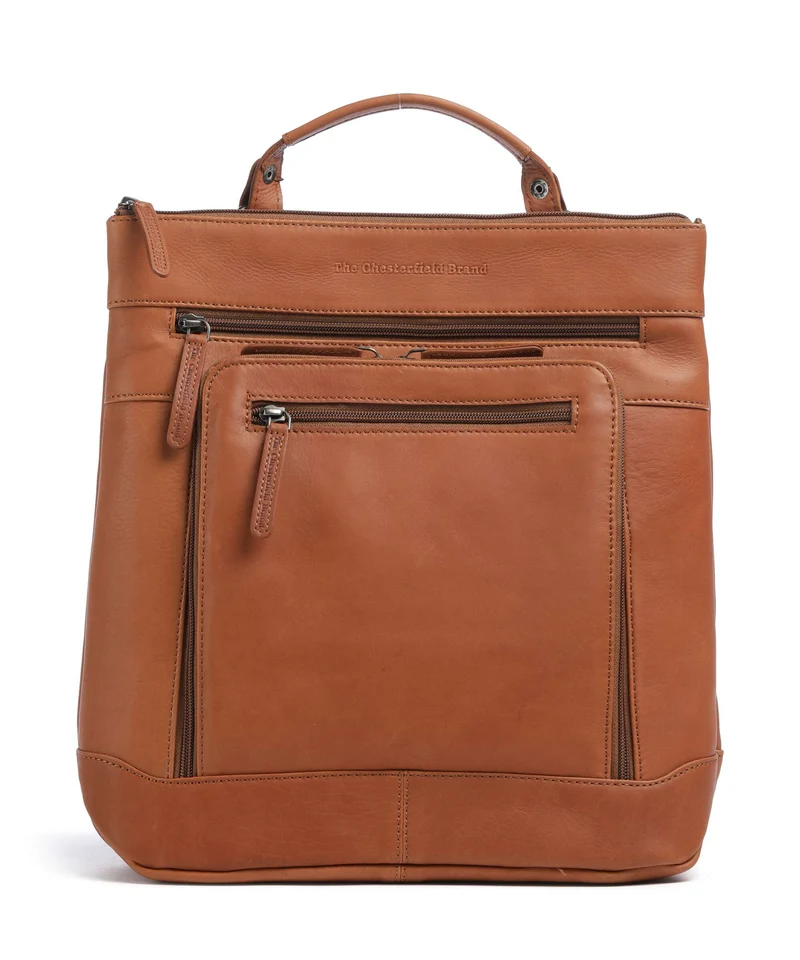 The Chesterfield Brand Wax Pull Up Cow Caldero Sac à dos cognac