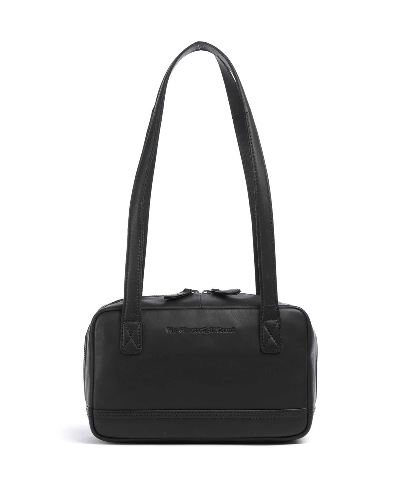 The Chesterfield Brand Wax Pull Up Cow Fenno Sac porté épaule black