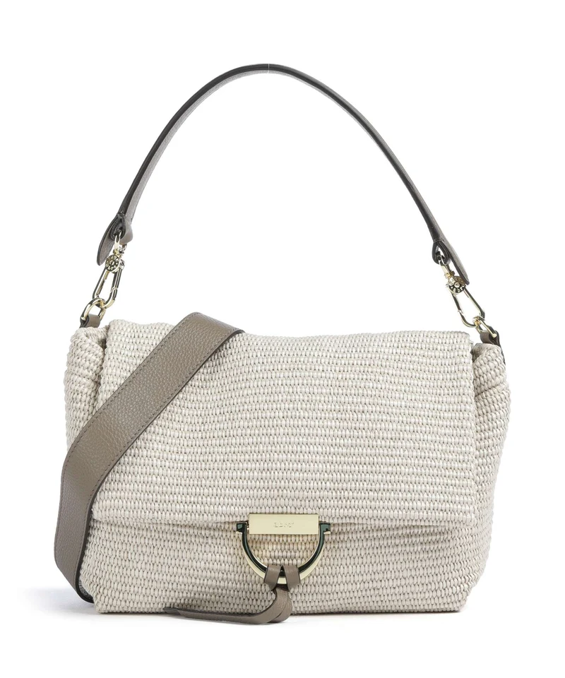 Abro Raffia Classica Temi Medium Sac porté épaule sahara