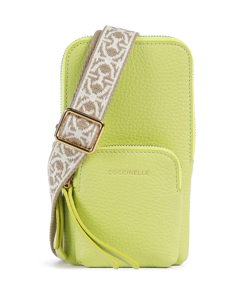 Coccinelle Pixie Pochette telephone green glow