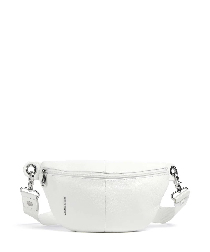 Mandarina Duck Mellow Leather Sac banane blanc