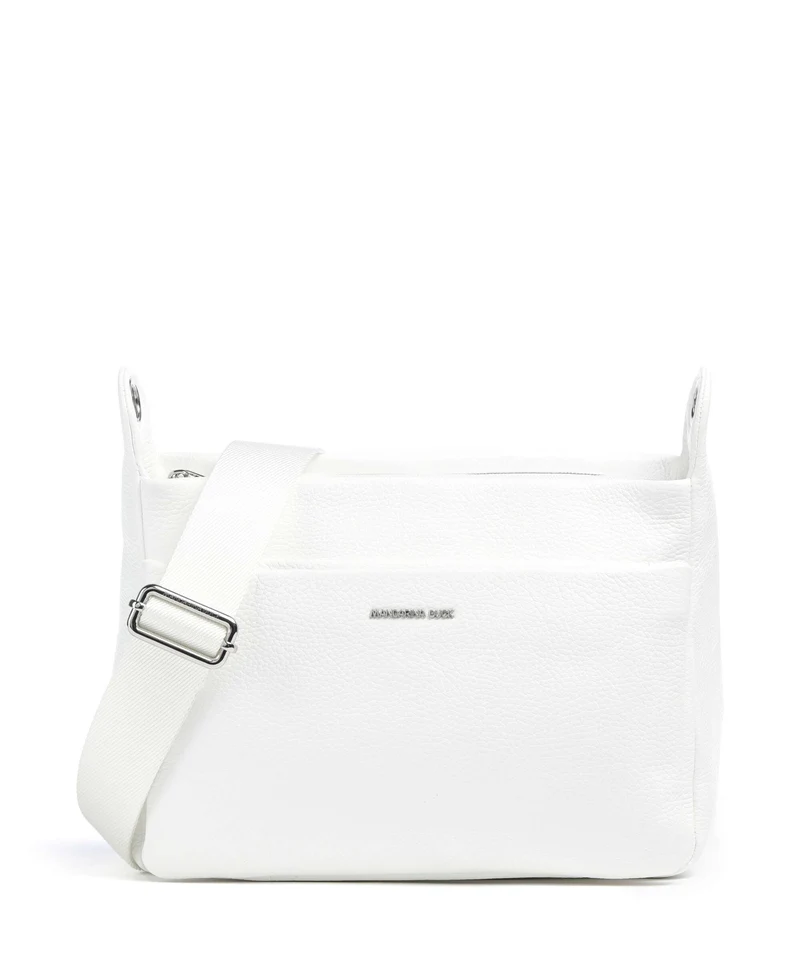 Mandarina Duck Mellow Leather Sac porté épaule blanc