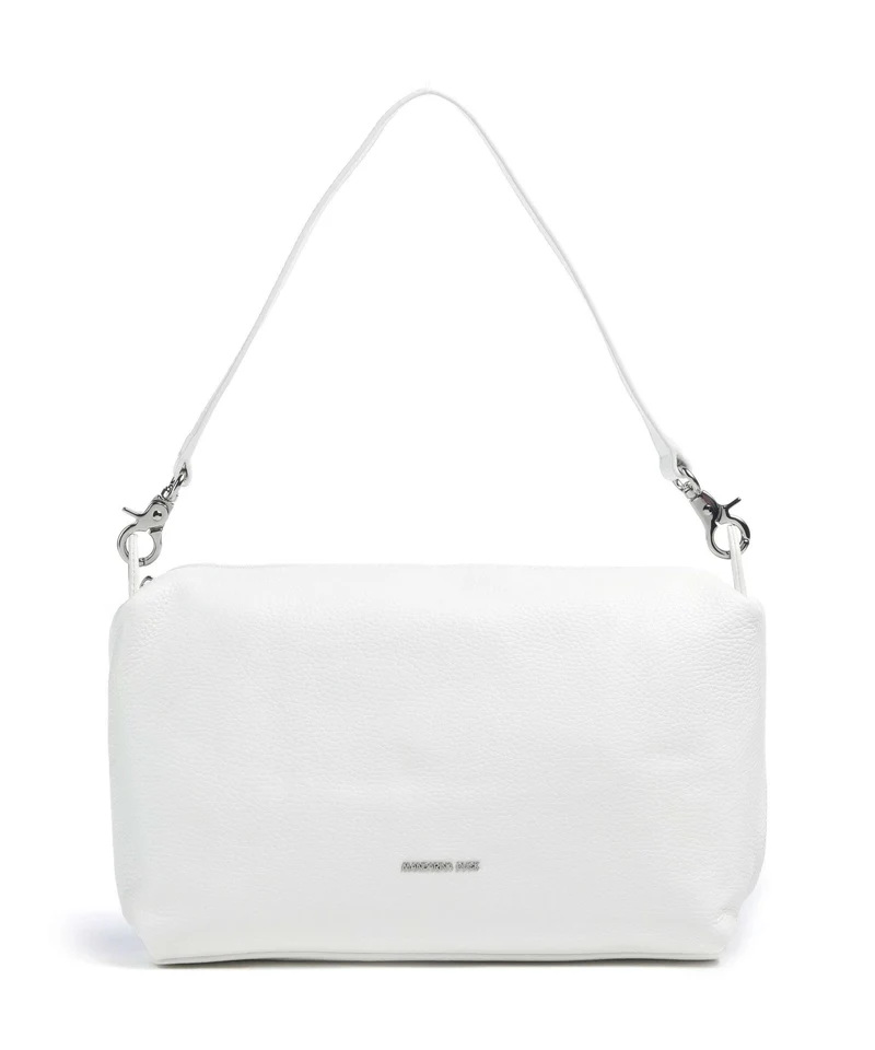 Mandarina Duck Mellow Leather Sac porté épaule blanc