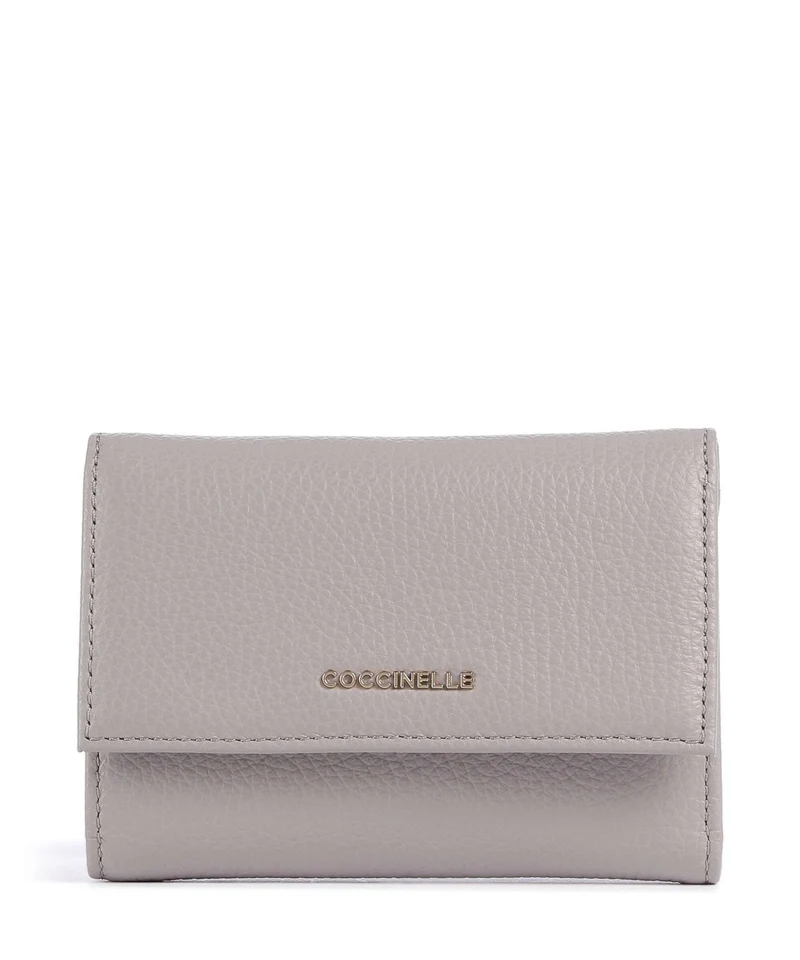 Coccinelle Metallic Soft Portefeuille oyster