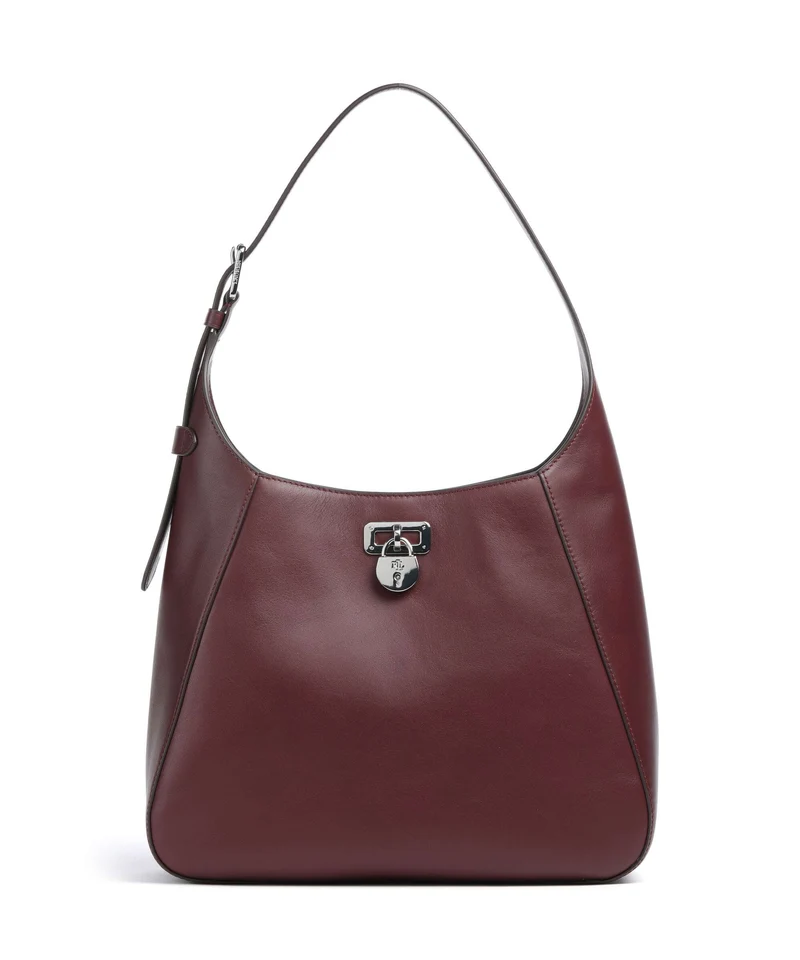 Lauren Ralph Lauren Tanner Large Sac porté épaule dark garnet