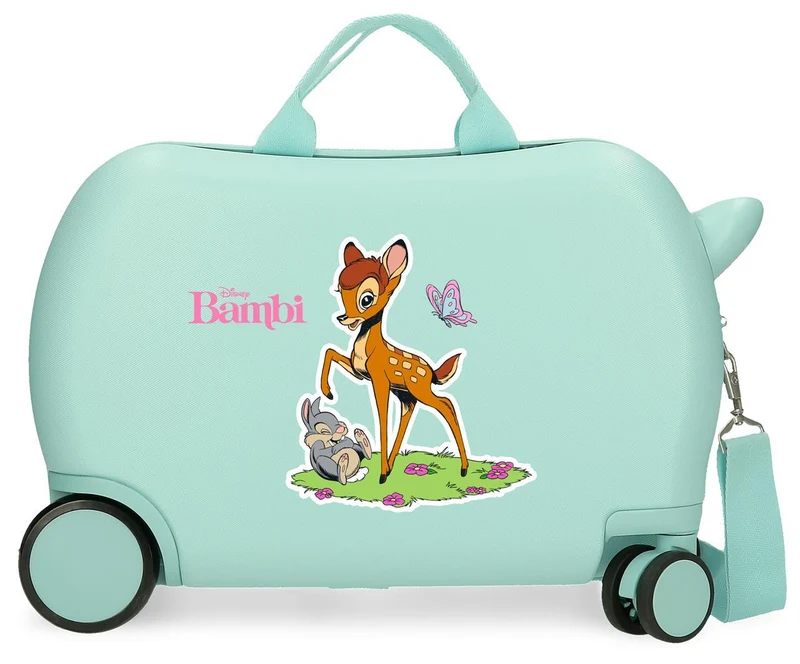 4751028 MALETA INF.ABS 4R.(2 MULTI.) 45CM.BAMBI TURQUESA