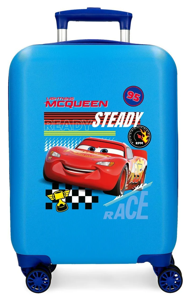 4241341 TROLLEY ABS 50 CM.4R CARS LETS RACE AZUL