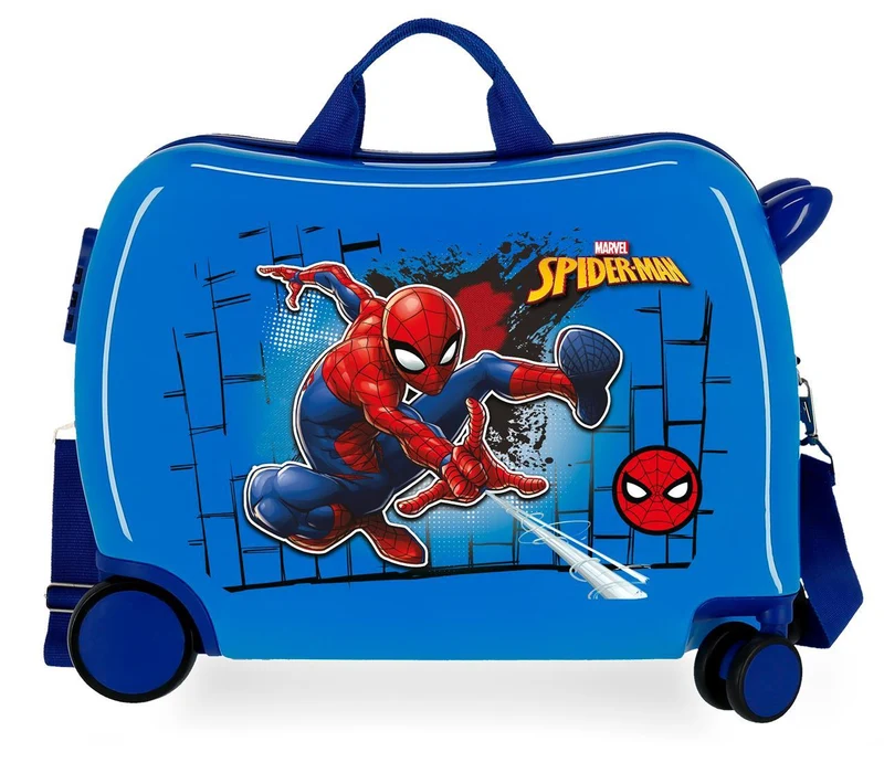 4049821 MALETA INF.ABS 4R.SPIDERMAN RED AZUL