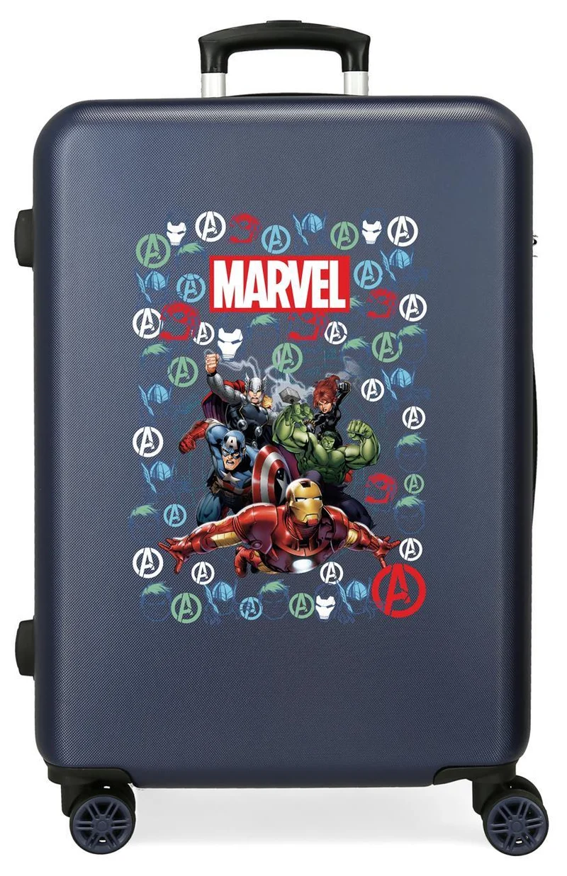 4431821 TROLLEY ABS 68CM.4R.AVENGERS TEAM MARINO