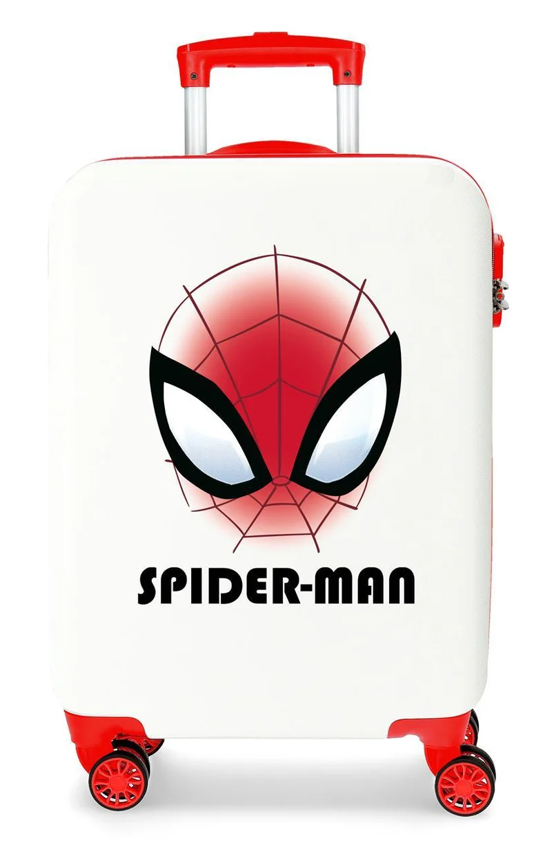 4251142 TROLLEY ABS 55CM.4R. SPIDERMAN AUTHENTIC BLANCO
